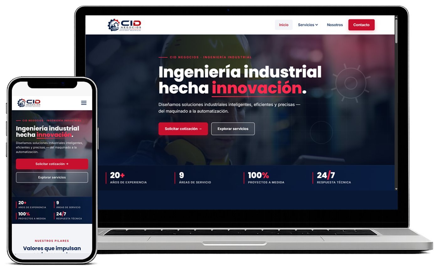 Sitio web CID Negocios