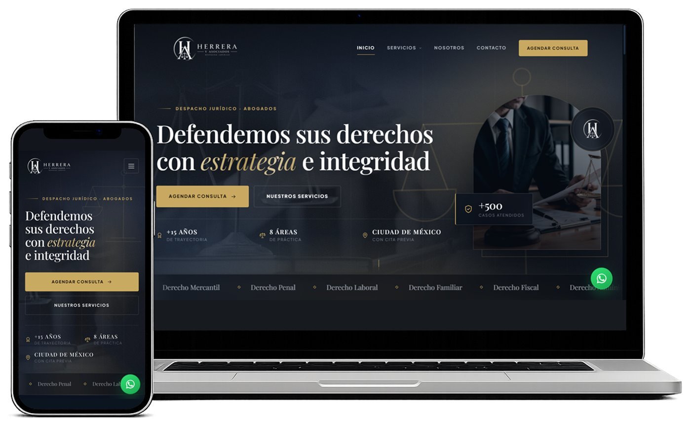Sitio web Herrera y Asociados
