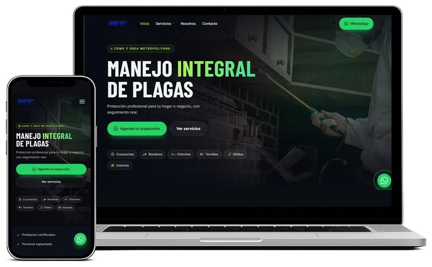 Sitio web Manejo Integral de Plagas