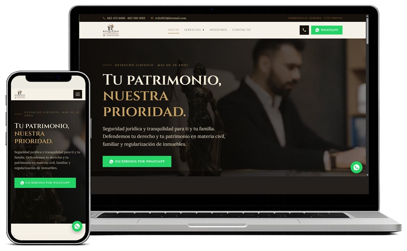 Sitio web Requena y Asociados