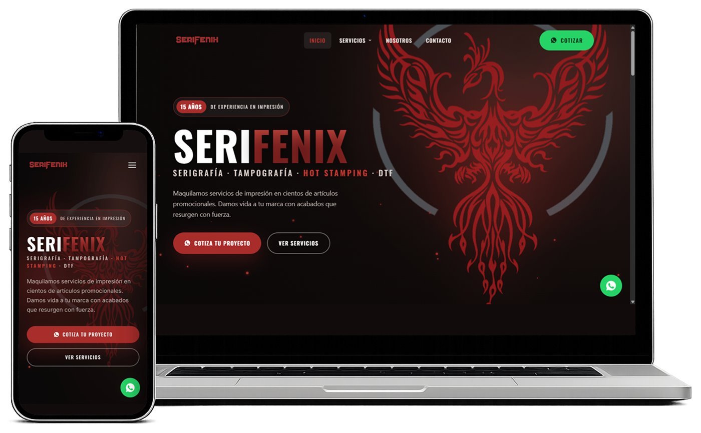 Sitio web Serifenix